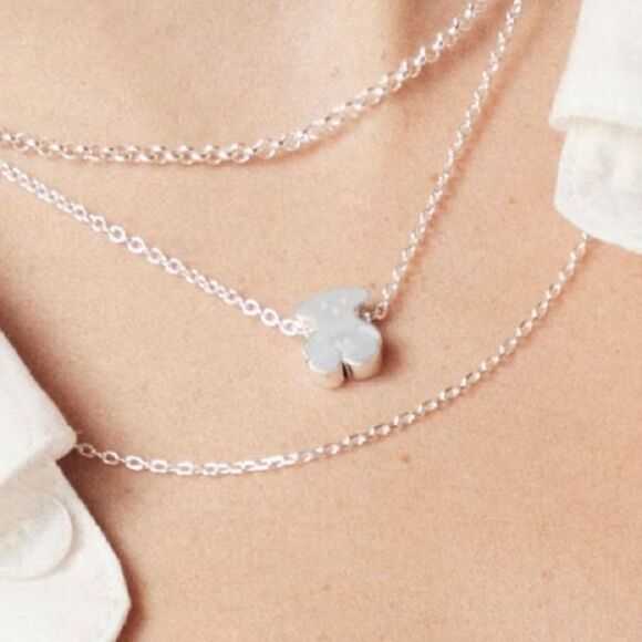 NWT TOUS Sweet Dolls Bear Sterling Silver Choker Necklace​​​​​ - Picture 7 of 10
